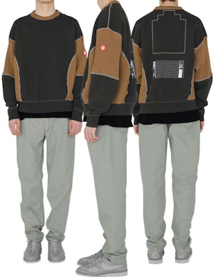 Cav Empt FW22 Pullover Sweatshirt Black with Back Patch Design. CES22A55 Shop Cav Empt FW22 Pullover Sweatshirt Black with Back Patch Design. CES22A55