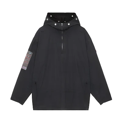 Cav Empt FW22 Black Hoodie Jacket with Back Patch Design CES22A29