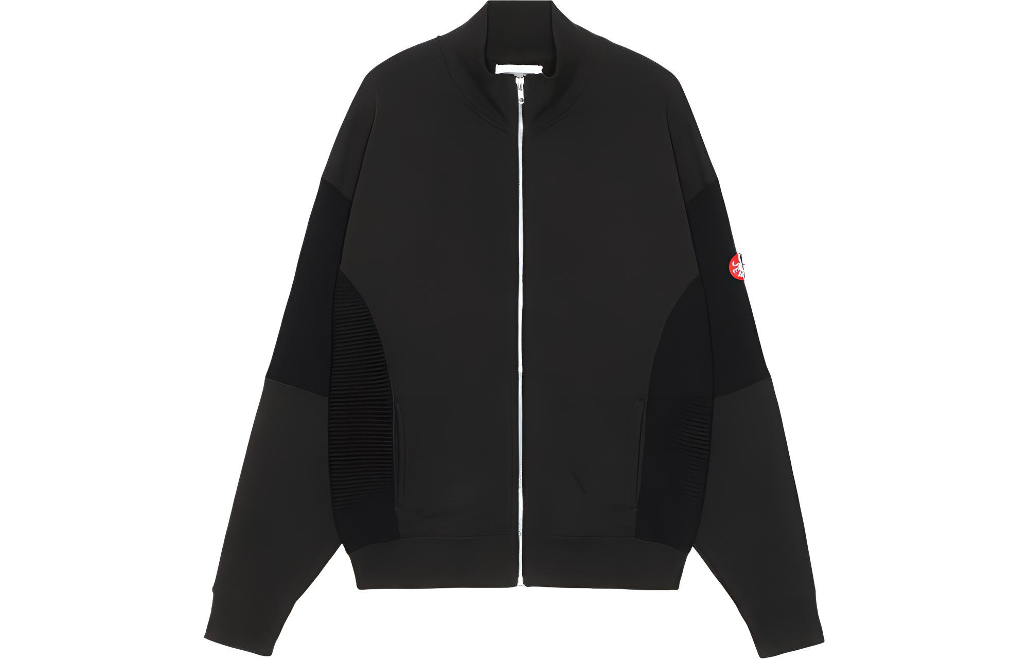 Cav Empt FW22 Black Patch Design Graphic Zip Jacket CES22A54