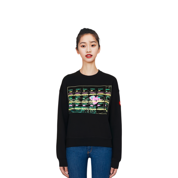 Purchase Cav Empt FW22 Sweater Lengan Panjang Unisex Hitam dengan Desain Grafis. CES22CS04