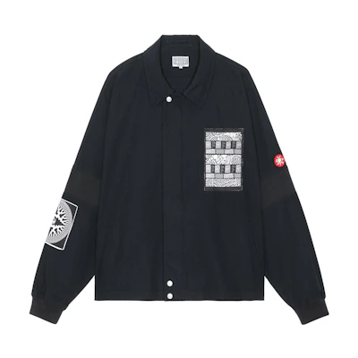 Cav Empt FW22 Graphic Print Collared Long Sleeve Jacket Black () CES22JK18