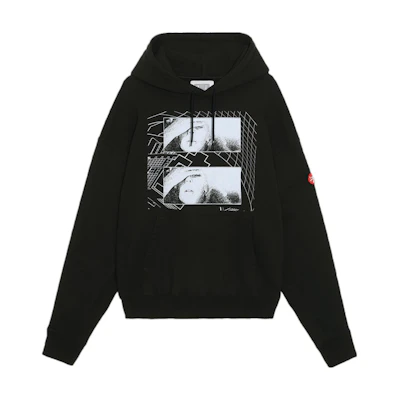 Cav Empt FW22 Graphic Print Oversized Hoodie Unisex Black. CES22CS08