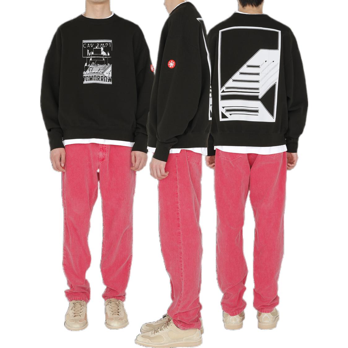 Shop Sudadera Negra Gráfica Impresa Cav Empt FW22 para Hombre. CES22CS09