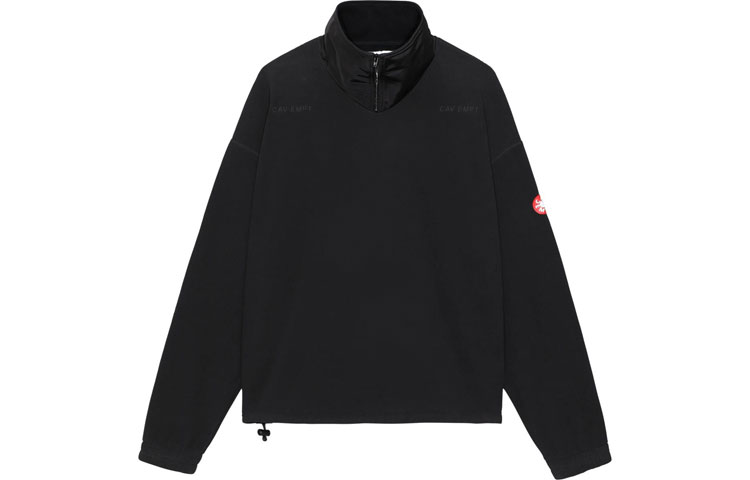 Cav Empt FW22 Half-Zip High Neck Sweatshirt Unisex Black CES22A41