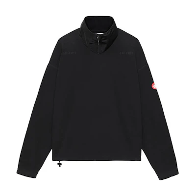 Cav Empt FW22 Half-Zip High Neck Sweatshirt Unisex Black CES22A41