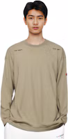 Purchase Cav Empt FW22 卡其配色拼接logo印花長袖休閒T恤 CES22LT05-BEIGE