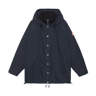 Cav Empt FW22 Mens Hooded Button-Up Jacket Misty Blue CES22A57