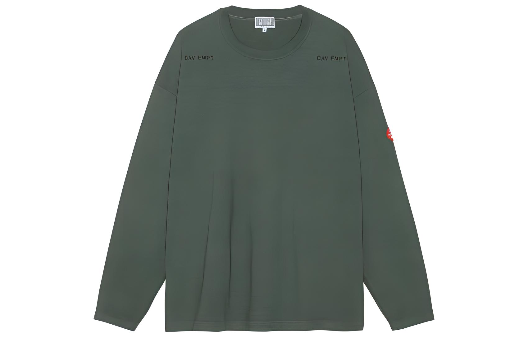 Cav Empt FW22 Patchwork Graphic Crewneck Sweatshirt Green (). CES22LT05