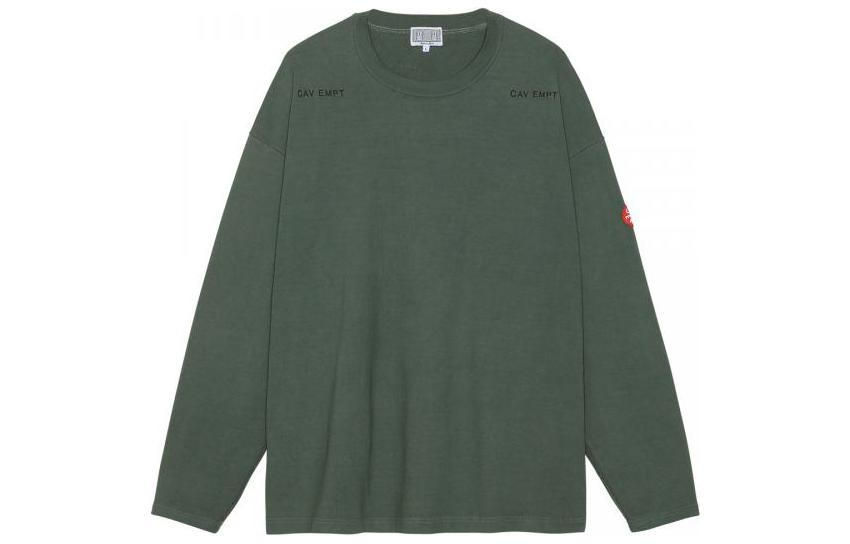 Order 캡엠트 FW22 패치워크 그래픽 크루넥 스웨트셔츠 그린. CES22LT05