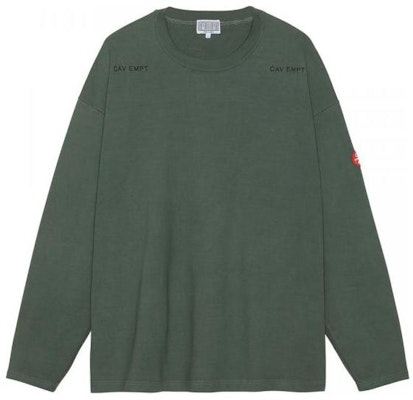 Cav Empt FW22 Patchwork Graphic Crewneck Sweatshirt Green (). CES22LT05 Order Cav Empt FW22 Patchwork Graphic Crewneck Sweatshirt Green (). CES22LT05