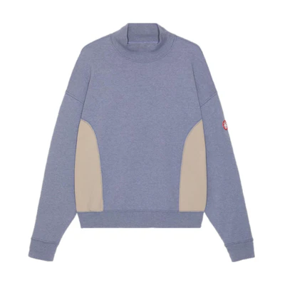 Cav Empt FW22 Side Panel Mock Neck Pullover Sweatshirt Purple . CES22A67