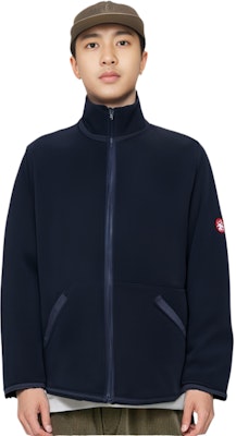Cav Empt FW22 Solid Color Stand Collar Long Sleeve Jacket Navy . CES22CS23 Details for Cav Empt FW22 Solid Color Stand Collar Long Sleeve Jacket Navy . CES22CS23