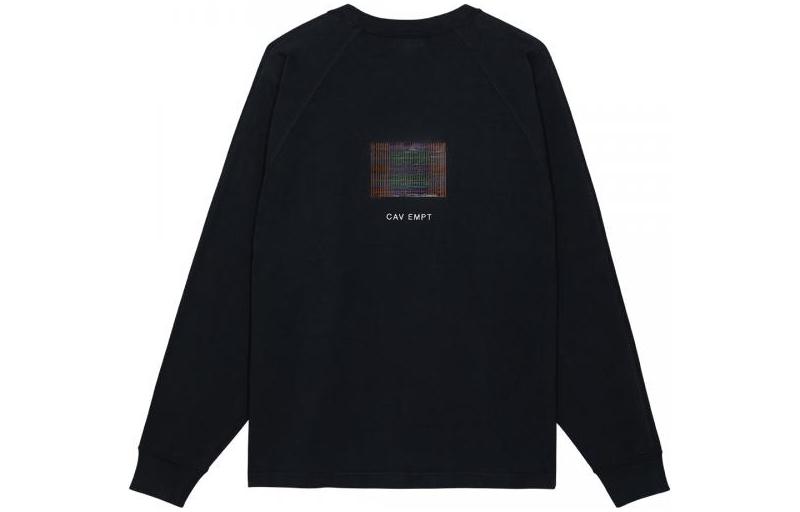 Lookbook Cav Empt FW22 Unisex Sweatshirt Hitam dengan Grafik. CES22LT04