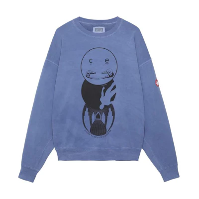 Cav Empt FW22 Washed Geometric Graphic Crewneck Sweatshirt Unisex. CES22CS13