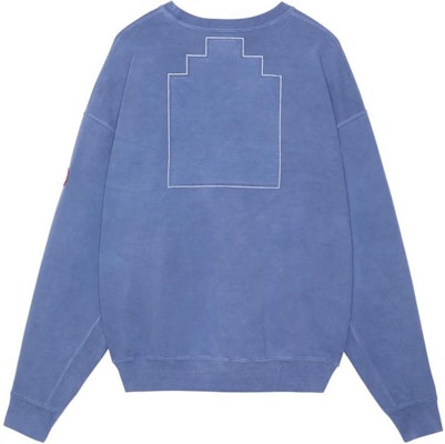 Cav Empt FW22 Washed Geometric Graphic Crewneck Sweatshirt Unisex. CES22CS13 Lookbook Cav Empt FW22 Washed Geometric Graphic Crewneck Sweatshirt Unisex. CES22CS13