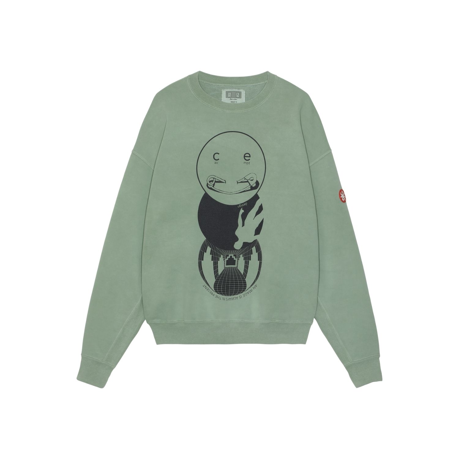 Purchase Cav Empt FW22 Sweater Geometris Washed Crewneck Unisex. CES22CS13