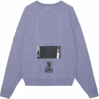 Lookbook Cav Empt FW22 廢格幾何圖案紫色圓領衛衣 CES22A40