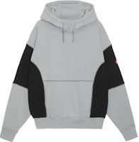 Cav Empt FW22 Wide Rib Cut Heavy Hoodie Colorblock Minimalist Grey Hoodie CES22A51 Cav Empt FW22 Wide Rib Cut Heavy Hoodie Colorblock Minimalist Grey Hoodie CES22A51