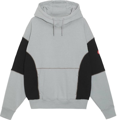 Cav Empt FW22 Wide Rib Cut Heavy Hoodie Colorblock Minimalist Grey Hoodie CES22A51 Buy Cav Empt FW22 Wide Rib Cut Heavy Hoodie Colorblock Minimalist Grey Hoodie CES22A51