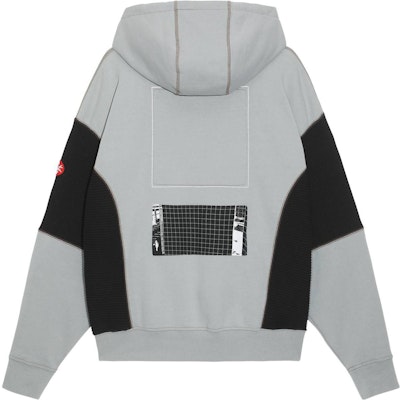 Cav Empt FW22 Wide Rib Cut Heavy Hoodie Colorblock Minimalist Grey Hoodie CES22A51 Lookbook Cav Empt FW22 Wide Rib Cut Heavy Hoodie Colorblock Minimalist Grey Hoodie CES22A51