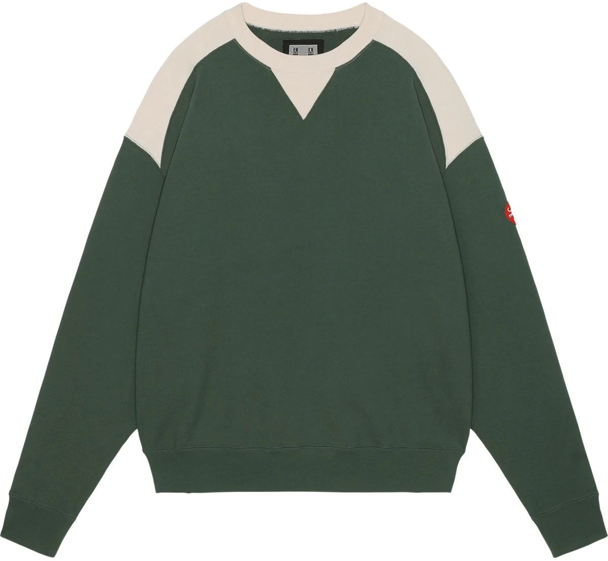 cav-empt-geometric-back-patch-crewneck-sweatshirt-unisex-green-long-sleeve-ces-25-cs-10
