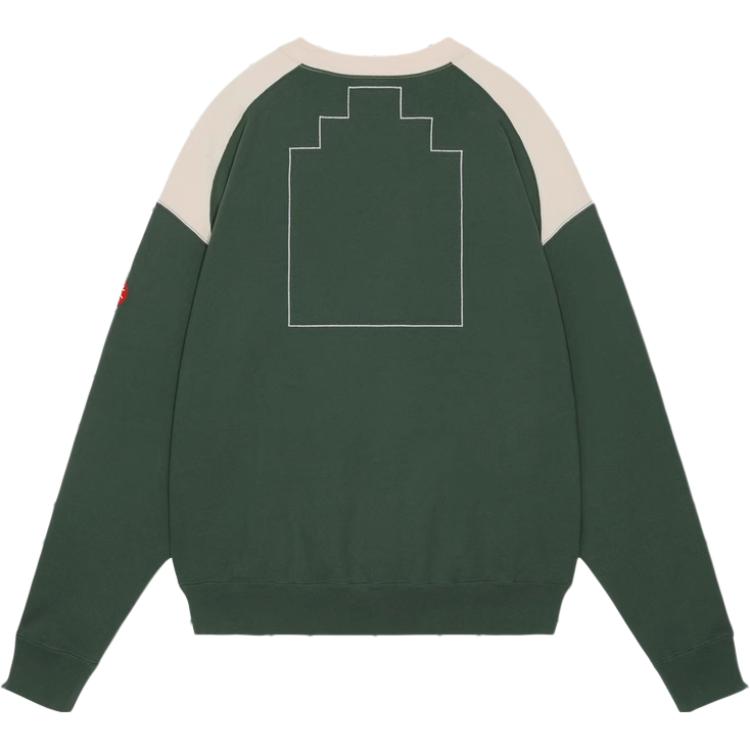 Lookbook Cav Empt Sweater Hijau Unisex Lengan Panjang Patch Geometris. CES25CS10