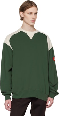 Cav Empt Geometric Back Patch Crewneck Sweatshirt Unisex Green Long Sleeve. CES25CS10 Shop Cav Empt Geometric Back Patch Crewneck Sweatshirt Unisex Green Long Sleeve. CES25CS10