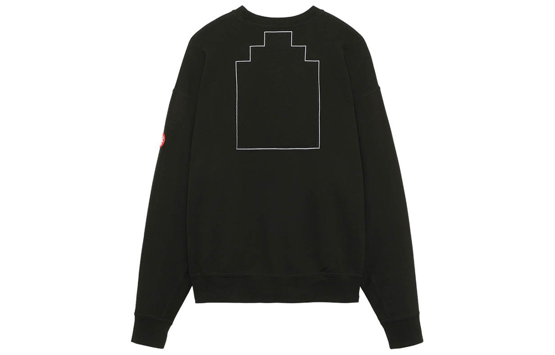 Lookbook Sudadera Unisex Negra Cav Empt con Estampado Geométrico de Manga Larga. CES21CS02