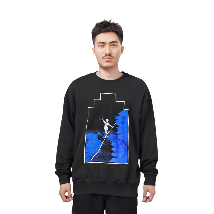 Purchase Sudadera Unisex Negra Cav Empt con Estampado Geométrico de Manga Larga. CES21CS02