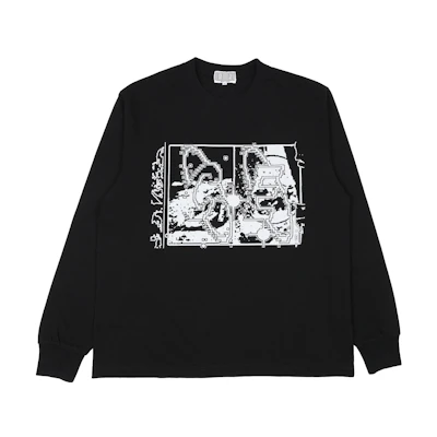 Cav Empt Geometric Print Crewneck Long-Sleeve Sweatshirt Black () CES22LT01