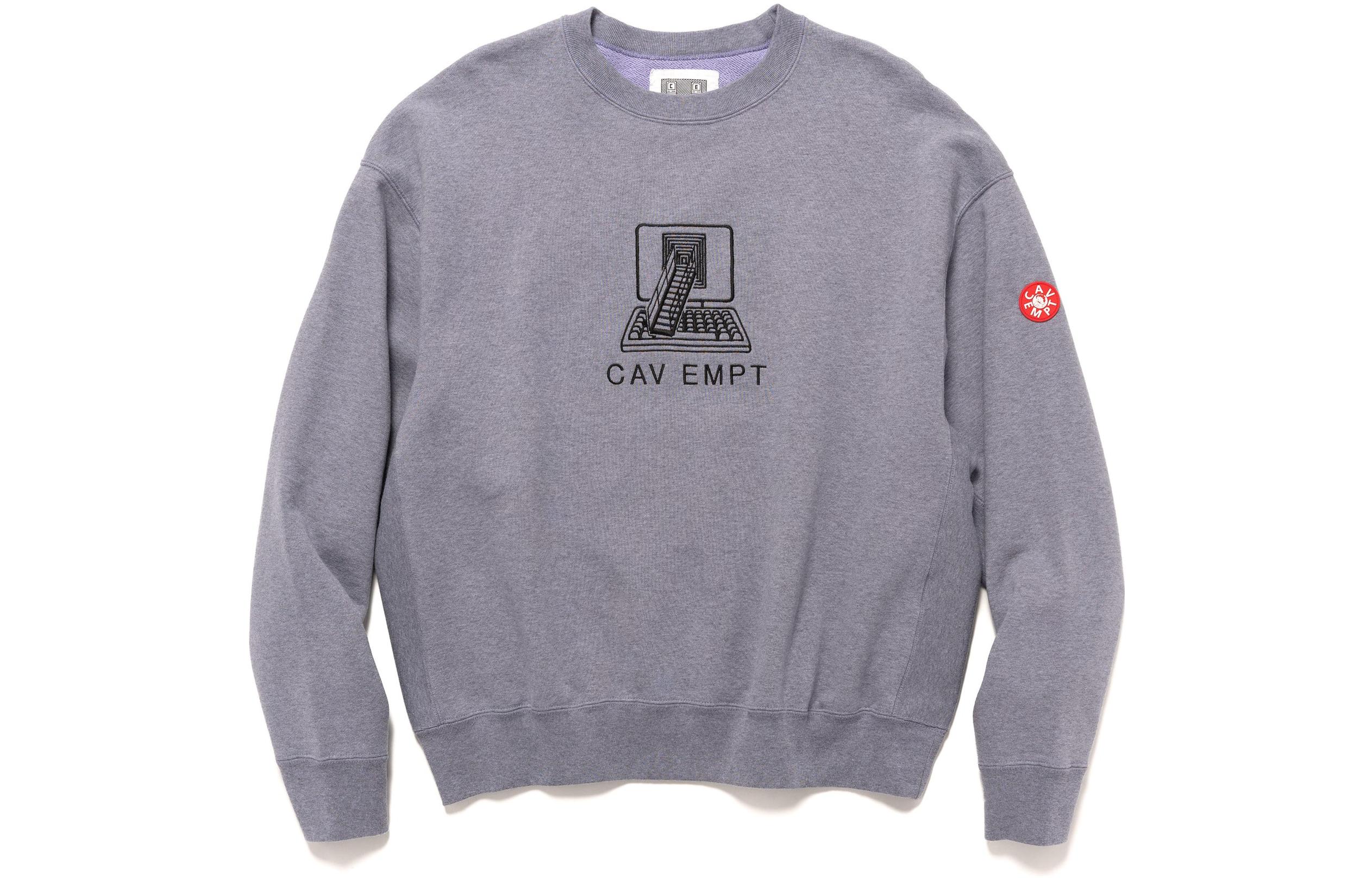 Order Sudadera Cav Empt Gris de Manga Larga con Estampado Geométrico. CES22CS02
