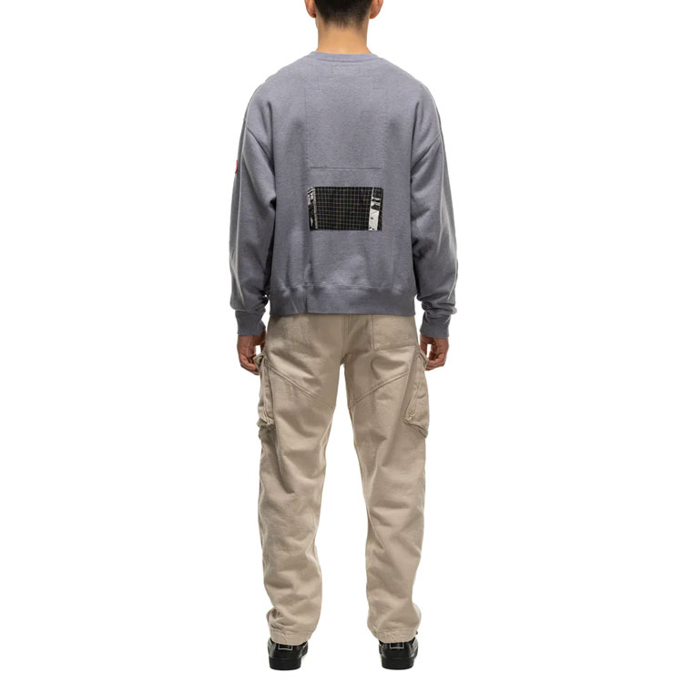 Shop Sudadera Cav Empt Gris de Manga Larga con Estampado Geométrico. CES22CS02