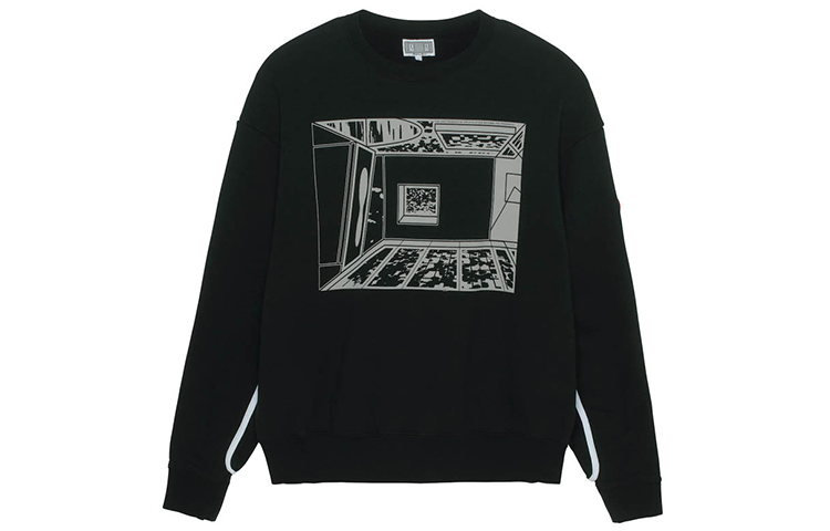 Order Cav Empt 幾何印花男女款套頭衛衣 黑色 CES18CS05