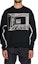 Shop Cav Empt Geometric Print Unisex Pullover Sweatshirt Black CES18CS05