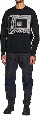 Cav Empt Geometric Print Unisex Pullover Sweatshirt Black CES18CS05 Details for Cav Empt Geometric Print Unisex Pullover Sweatshirt Black CES18CS05