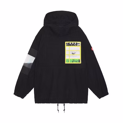Cav Empt Graphic Embroidered Hooded Jacket Black CES25Jk09
