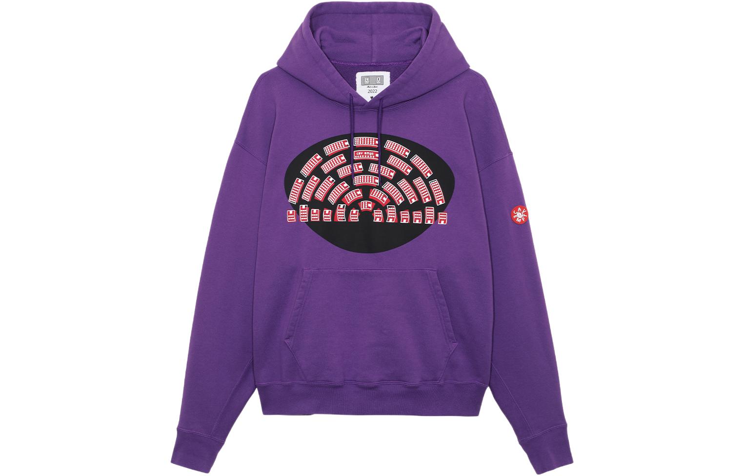 Cav Empt Graphic Hoodie Unisex Purple CES21CS06