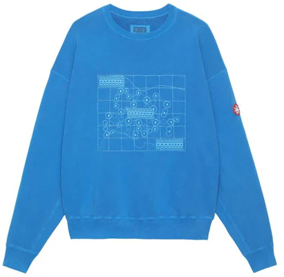 Cav Empt 图案印花圆领蓝色卫衣 CES23CS03 Buy Cav Empt 图案印花圆领蓝色卫衣 CES23CS03