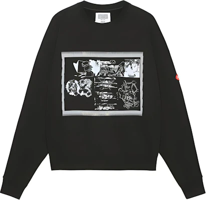 Cav Empt 黑色印花圖案圓領長袖衛衣 CES23S-CS01 Buy Cav Empt 黑色印花圖案圓領長袖衛衣 CES23S-CS01