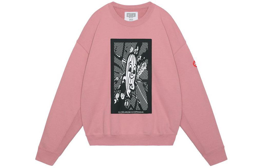 Cav Empt Graphic Print Crewneck Sweatshirt Pink CGV7378