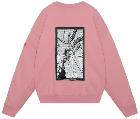 Cav Empt 圖案印花圓領長袖衛衣 粉色 CGV7378 Lookbook Cav Empt 圖案印花圓領長袖衛衣 粉色 CGV7378