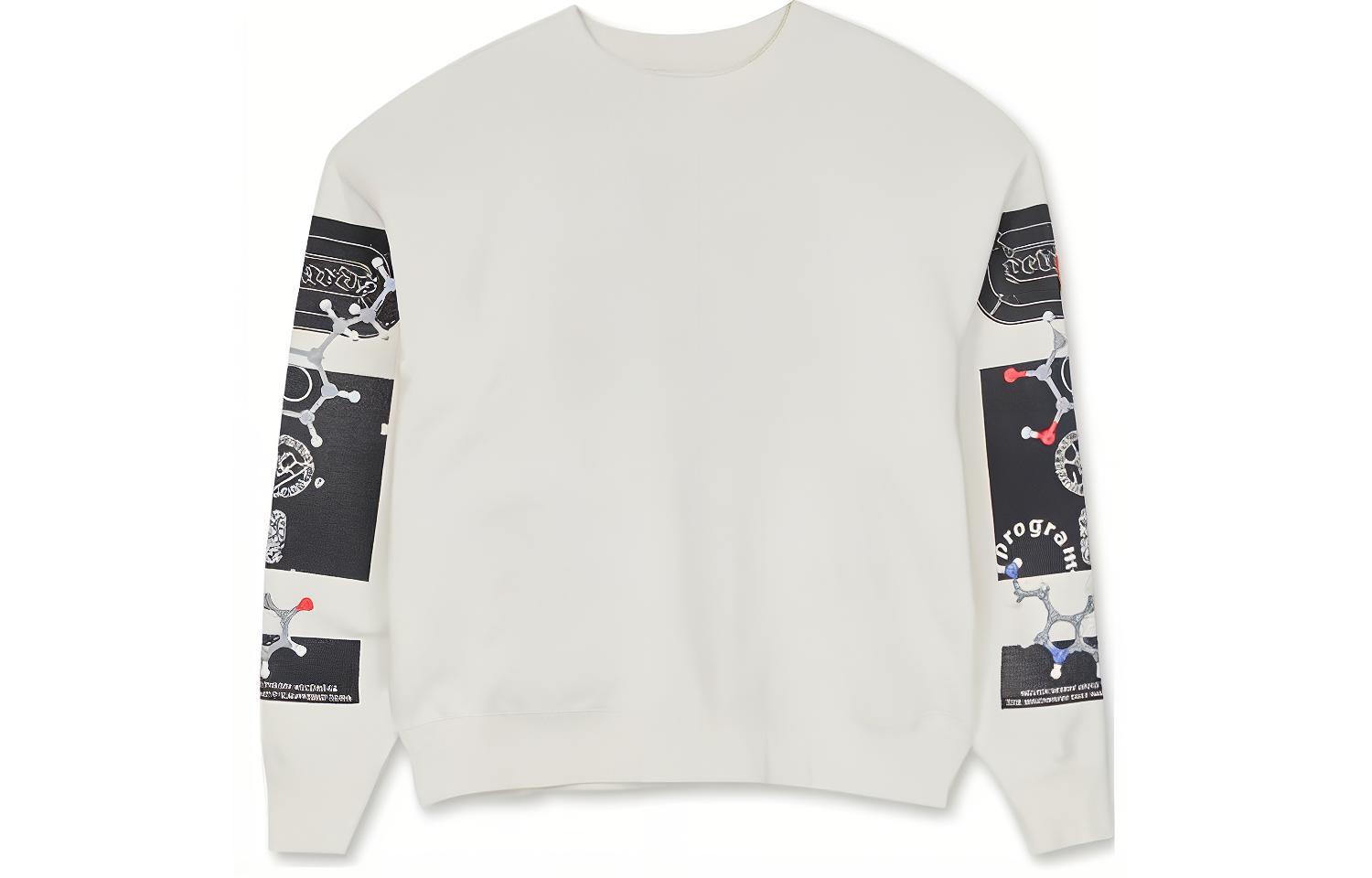 Cav Empt Graphic Print Pullover Sweatshirt Unisex Couple White. CES21CS07