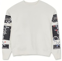 Cav Empt Graphic Print Pullover Sweatshirt Unisex Couple White. CES21CS07 Cav Empt Graphic Print Pullover Sweatshirt Unisex Couple White. CES21CS07