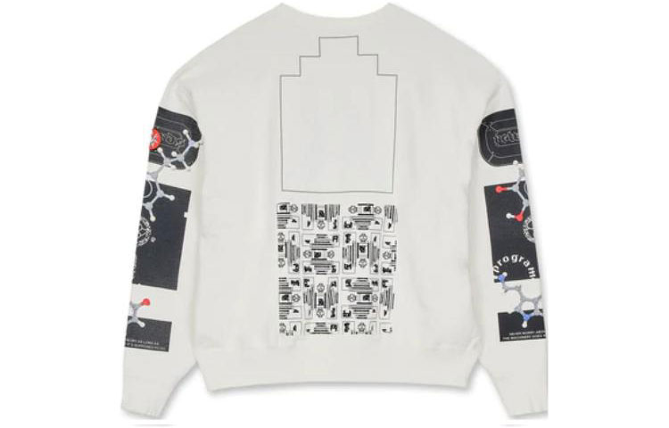 Lookbook Sudadera Unisex Cav Empt Blanca con Estampado Gráfico. CES21CS07