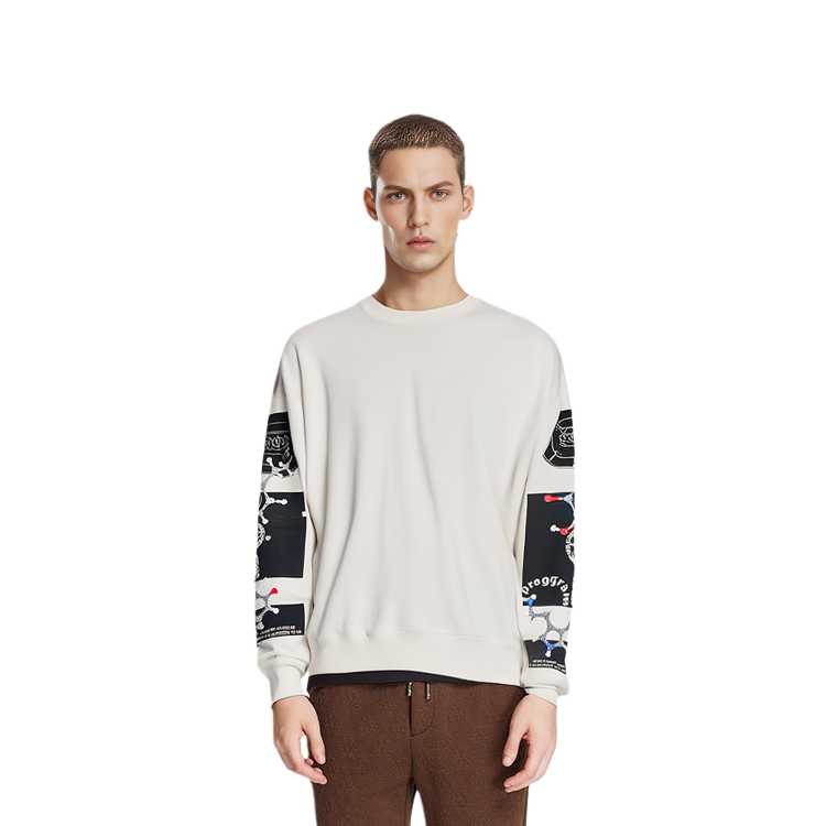 Shop Sudadera Unisex Cav Empt Blanca con Estampado Gráfico. CES21CS07