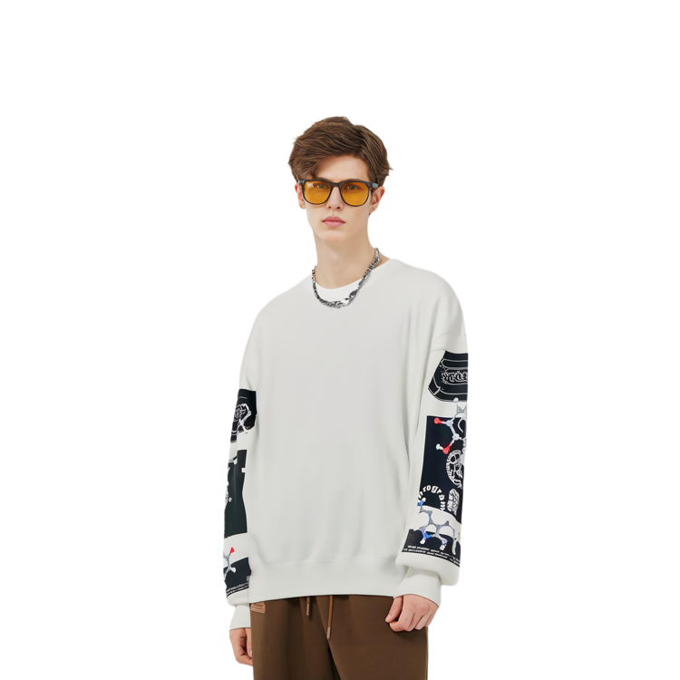 Purchase Sudadera Unisex Cav Empt Blanca con Estampado Gráfico. CES21CS07