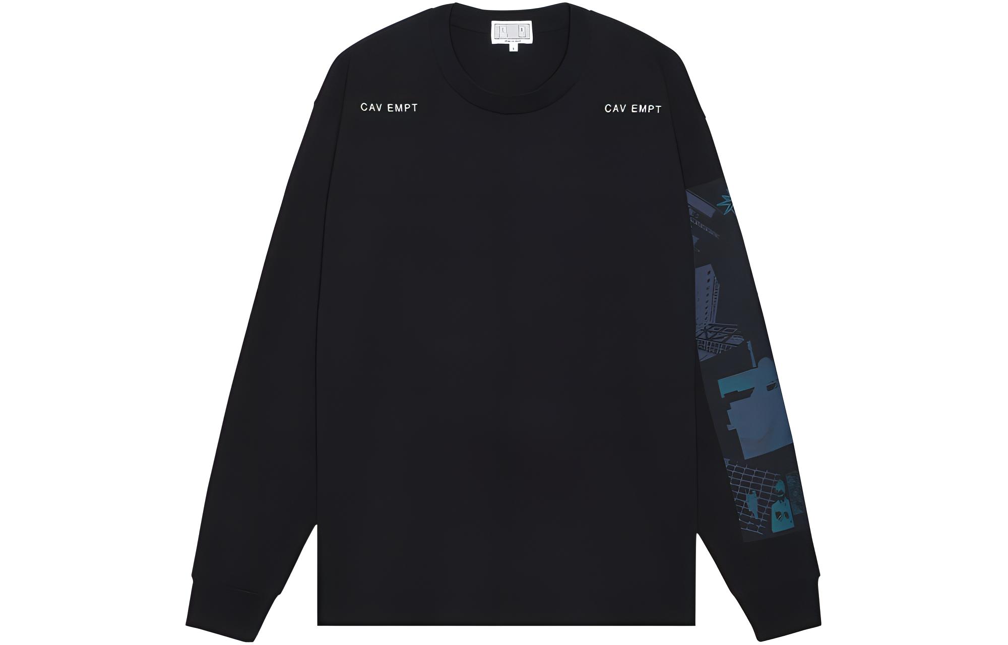 Cav Empt Letter Print Crewneck Pullover Sweatshirt CES22LT02