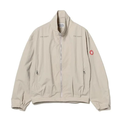 Cav Empt Light Brown Letter Print Zip-Up Jacket 11-18-1327-906