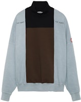 Cav Empt Logo Contrast Turtleneck Sweatshirt Blue Mens. CES20CS09 Cav Empt Logo Contrast Turtleneck Sweatshirt Blue Mens. CES20CS09