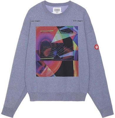 Cav Empt Logo Print Crewneck Pullover Sweatshirt Unisex Grey CES22CS01 Buy Cav Empt Logo Print Crewneck Pullover Sweatshirt Unisex Grey CES22CS01